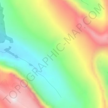 Mappa topografica Rocky Mountains, altitudine, rilievo