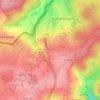 Mappa topografica Le Bout d'en Haut, altitudine, rilievo