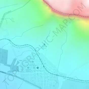 Mappa topografica Velo de Novia, altitudine, rilievo