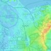 Mappa topografica Bussum, altitudine, rilievo