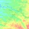 Mappa topografica Nueve de Octubre, altitudine, rilievo