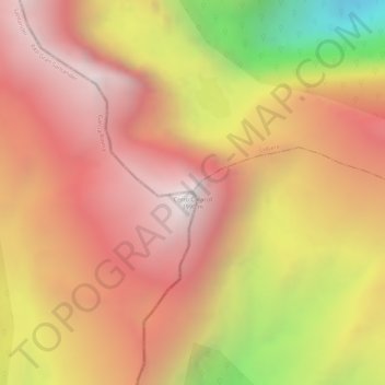 Mappa topografica Cerro Caracol, altitudine, rilievo