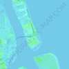 Mappa topografica Vilano Beach, altitudine, rilievo