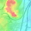 Mappa topografica Cerro de la Cantueña, altitudine, rilievo