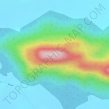 Mappa topografica Serra Curicaca, altitudine, rilievo