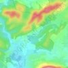 Mappa topografica Genéchier, altitudine, rilievo