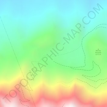Mappa topografica Aucanquilcha, altitudine, rilievo