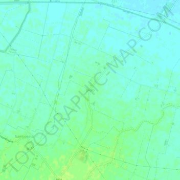 Mappa topografica Diolo, altitudine, rilievo