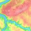 Mappa topografica Penhoat, altitudine, rilievo