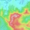 Mappa topografica The Summit, altitudine, rilievo