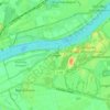 Mappa topografica Ehingen, altitudine, rilievo