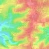 Mappa topografica Source de la Chenelle, altitudine, rilievo