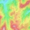 Mappa topografica La Croix de Faîte, altitudine, rilievo