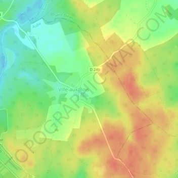 Mappa topografica La Motte, altitudine, rilievo