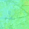 Mappa topografica Hoog-Duurswoude, altitudine, rilievo