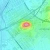 Mappa topografica Cerro de San Cristóbal, altitudine, rilievo