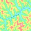 Mappa topografica Lowmansville, altitudine, rilievo