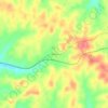 Mappa topografica Rosine, altitudine, rilievo