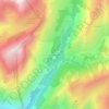 Mappa topografica Clavans-le-Bas, altitudine, rilievo