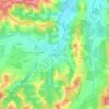 Mappa topografica Bersagliera, altitudine, rilievo