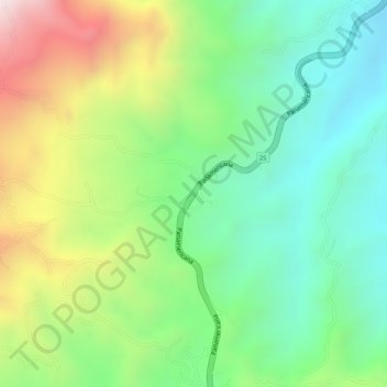 Mappa topografica LA AGUSTINA, altitudine, rilievo