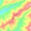 Mappa topografica Cold Springs, altitudine, rilievo