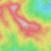 Mappa topografica Bandy Cove Mountain, altitudine, rilievo