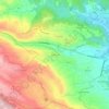 Mappa topografica Bornasco, altitudine, rilievo