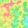Mappa topografica Les Bernissoux, altitudine, rilievo