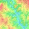 Mappa topografica Fern Creek, altitudine, rilievo