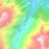 Mappa topografica Valnontey, altitudine, rilievo