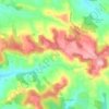 Mappa topografica En Pons, altitudine, rilievo