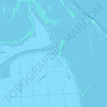 Mappa topografica Boccasette, altitudine, rilievo