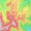 Mappa topografica Les Coreaux, altitudine, rilievo
