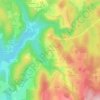 Mappa topografica Le Madegal, altitudine, rilievo