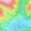Mappa topografica Les Échines Dessous, altitudine, rilievo