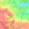 Mappa topografica Le Cormier, altitudine, rilievo