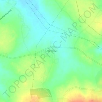 Mappa topografica KAIPADAR, altitudine, rilievo