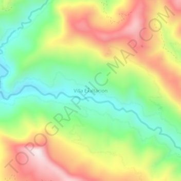 Mappa topografica Villa Exaltacion, altitudine, rilievo