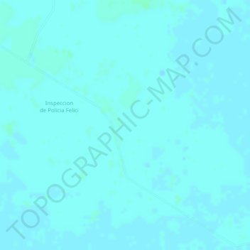 Mappa topografica Feliciano, altitudine, rilievo