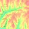 Mappa topografica Hocking Hills State Park Mountain Bike Trail Head, altitudine, rilievo