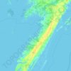 Mappa topografica The Notch, altitudine, rilievo