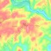 Mappa topografica Hephzibah, altitudine, rilievo