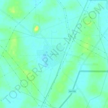 Mappa topografica Devsar, altitudine, rilievo