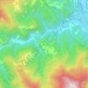 Mappa topografica Verni, altitudine, rilievo