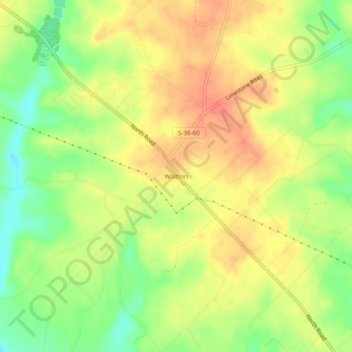 Mappa topografica Wolfton, altitudine, rilievo