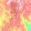 Mappa topografica Heather Glen, altitudine, rilievo