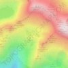 Mappa topografica Ibones de Coronas, altitudine, rilievo