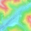 Mappa topografica Le Roux, altitudine, rilievo