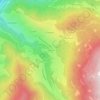 Mappa topografica La Faure, altitudine, rilievo